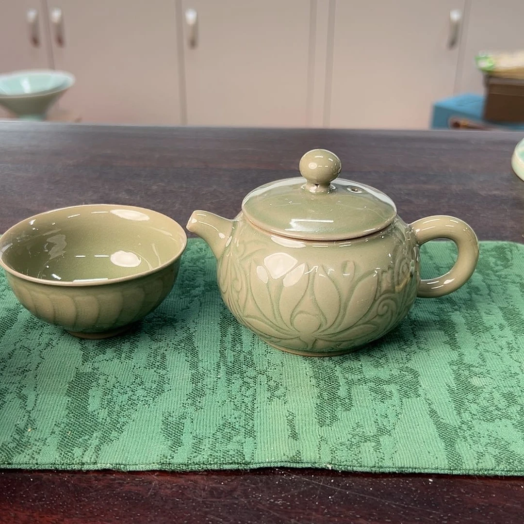 云间青瓷龙泉小米茶器