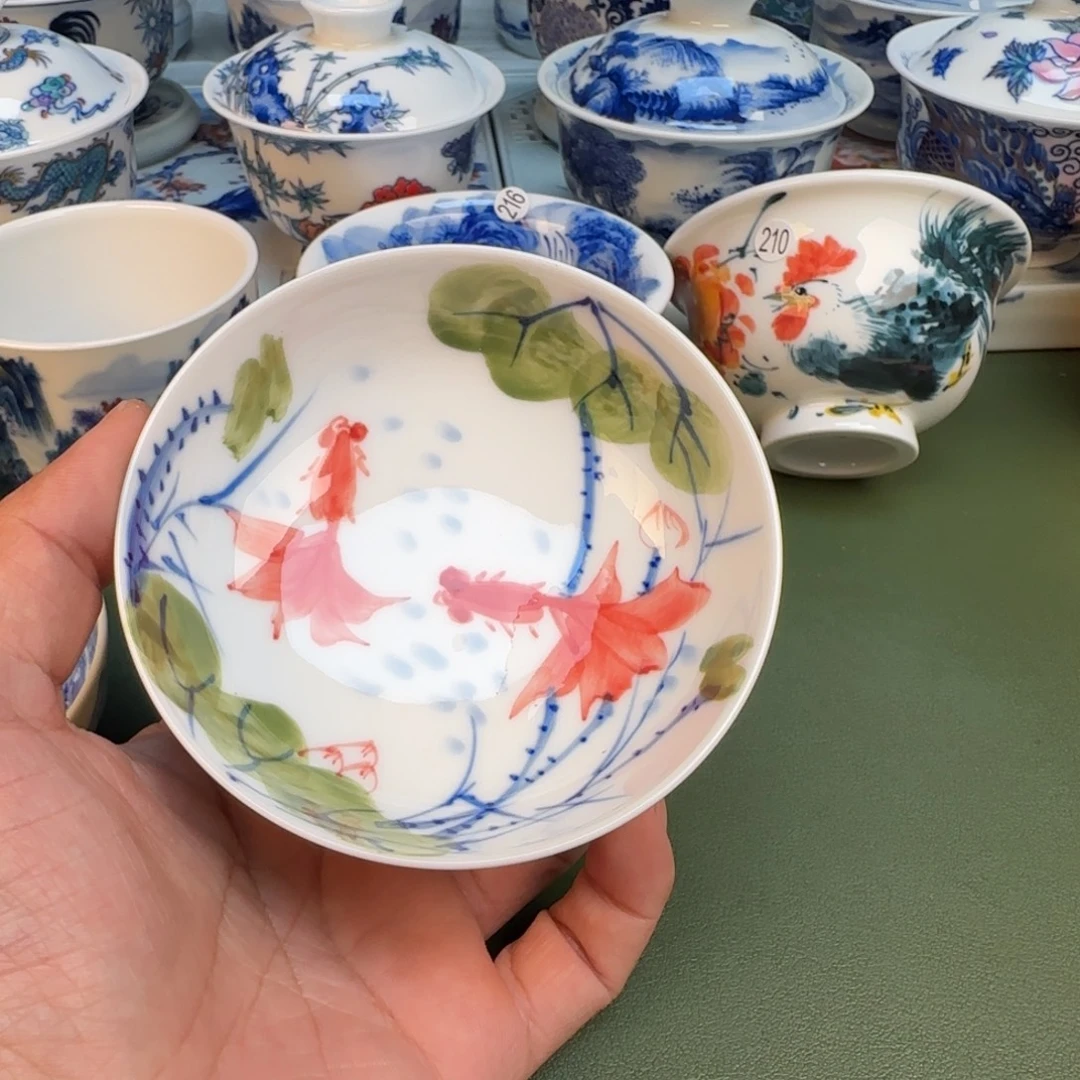 纯手工纯手绘茶具石头219