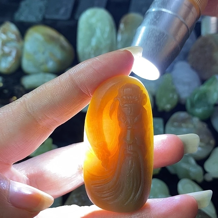 定制和田玉关公牌子