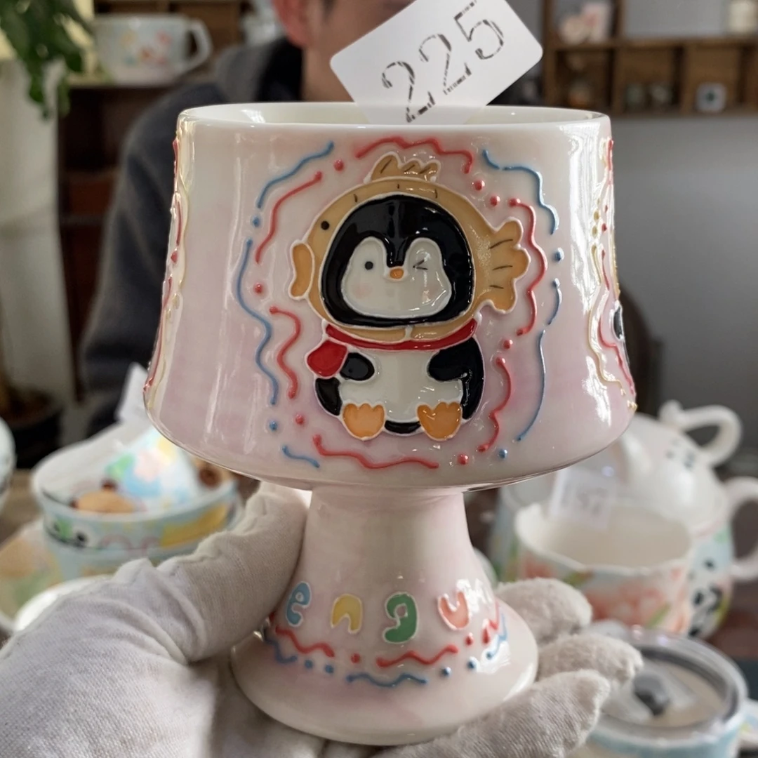 瓷片景德镇釉下彩手绘