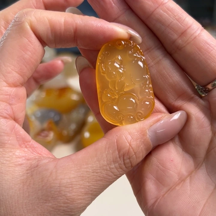 玛瑙/玉髓吊坠(不含链)未镶嵌