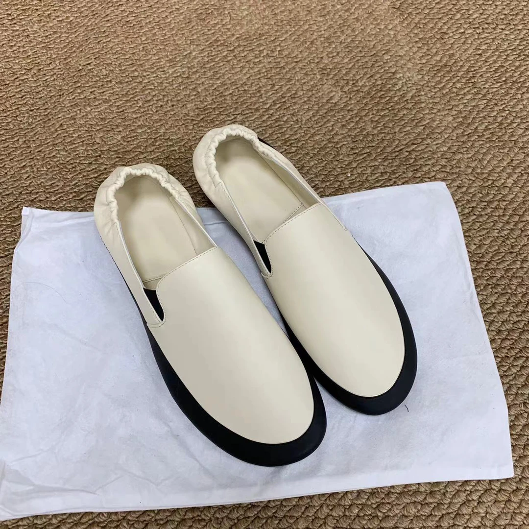 【断码清货】极简风套筒透气乐福鞋女鞋单鞋豆豆鞋皮鞋
