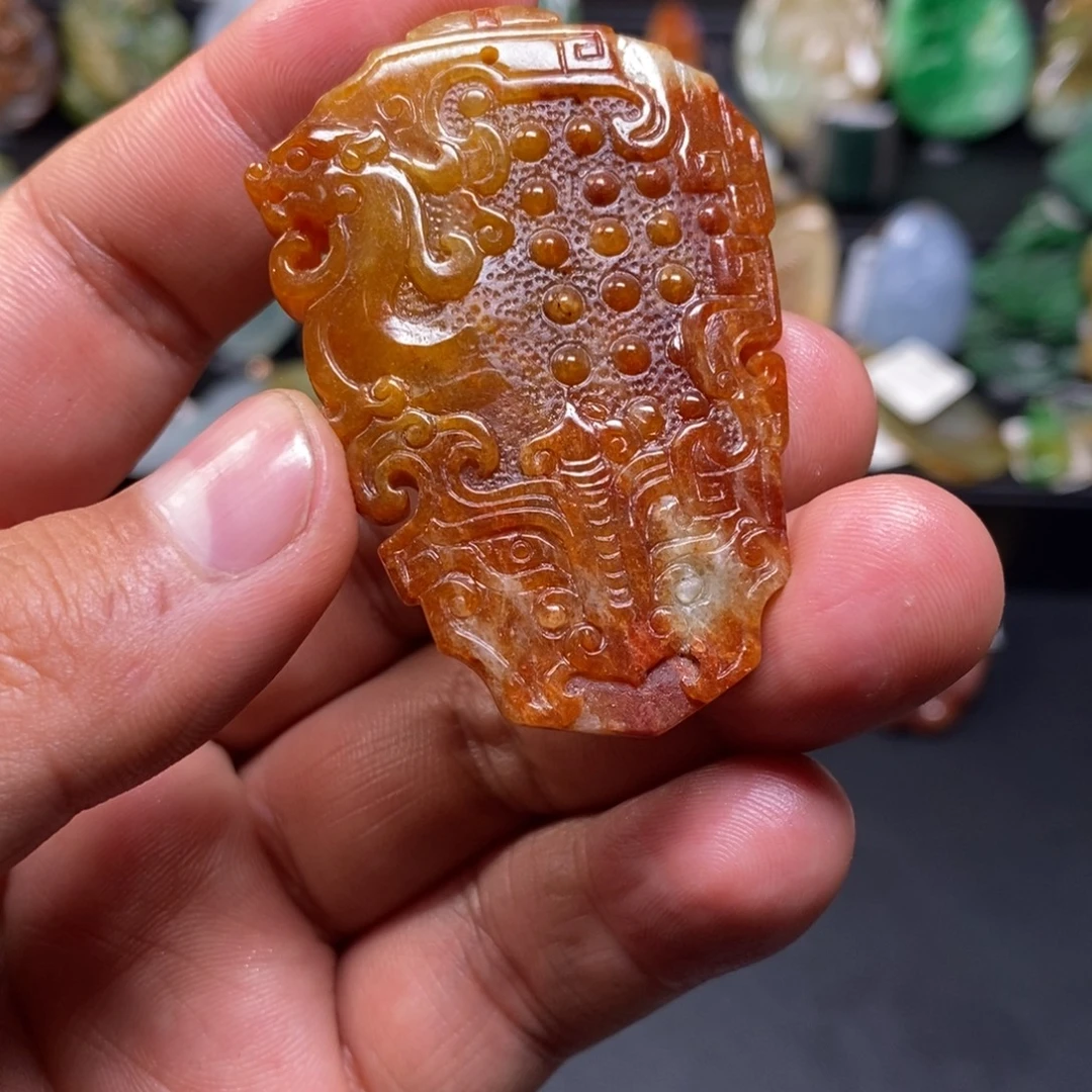 翡翠未镶嵌手串仿古