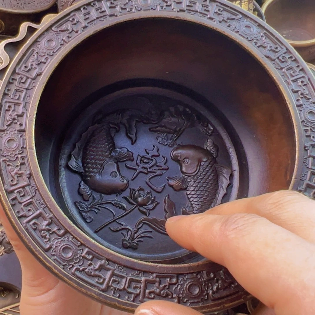 原矿风磨铜乾坤聚宝盆