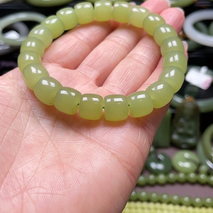 和田玉未镶嵌手链