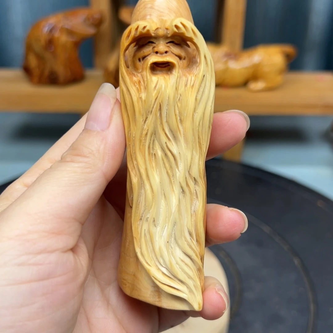 木用****3崖柏木摆件手把件