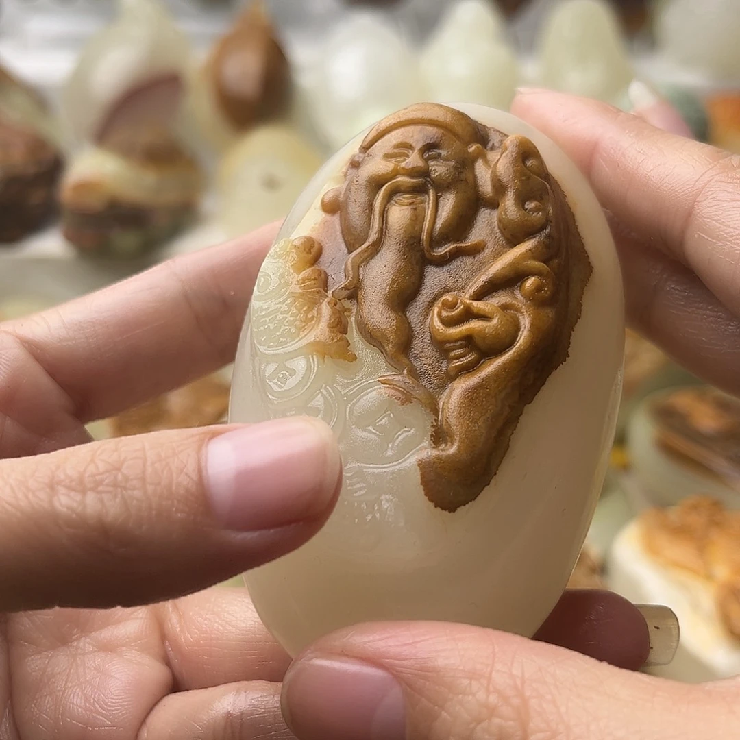 石材古青石不退换财神