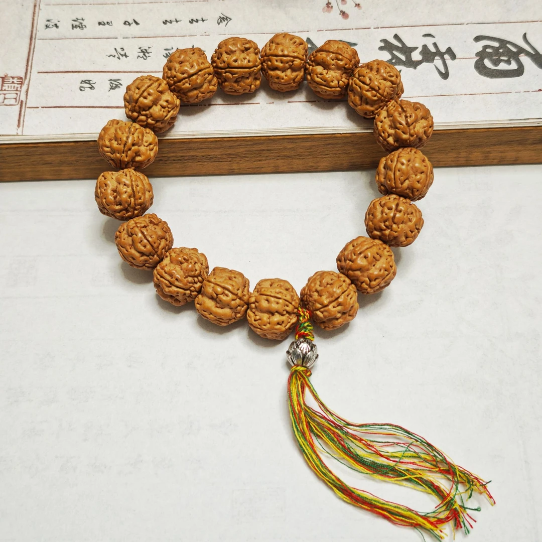 金刚菩提手串高密原籽男复古国风手链流苏吊坠文玩盘玩收藏级手串
