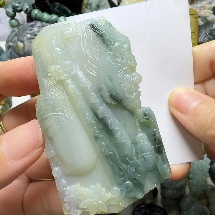 定制翡翠未镶嵌毛货