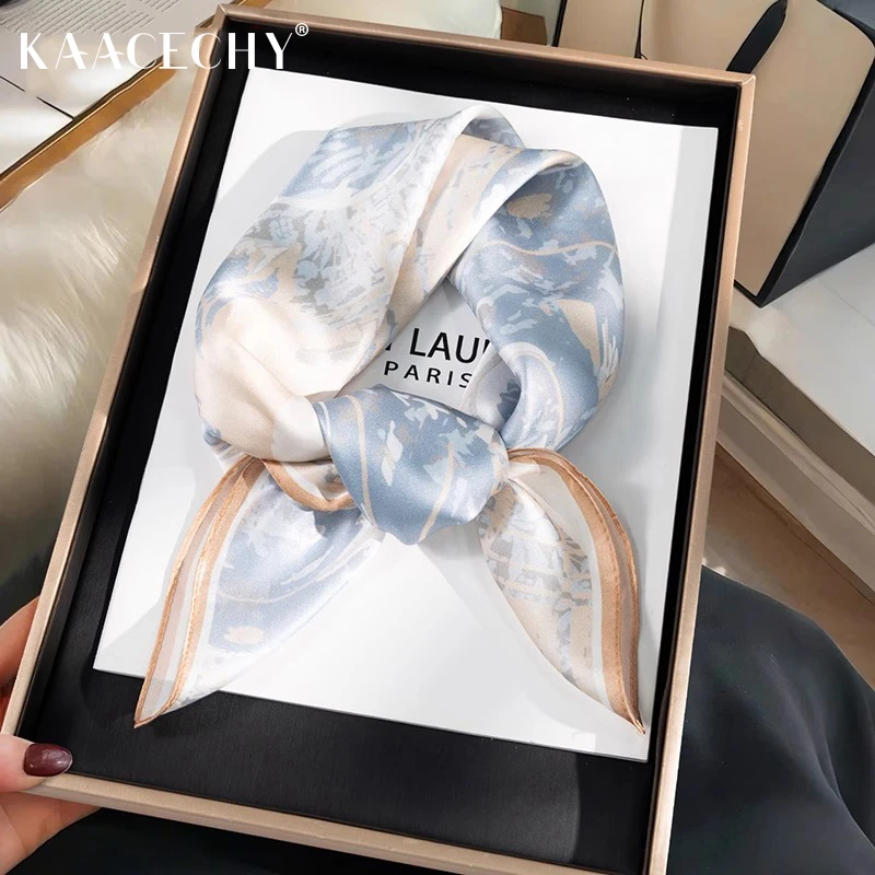 KAACECHY真丝丝巾女2025节日送礼桑蚕丝新款百搭丝巾高级感领巾