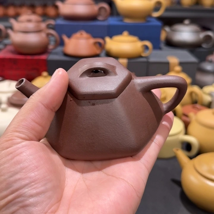 茶壶紫砂底槽清方器子冶170cc