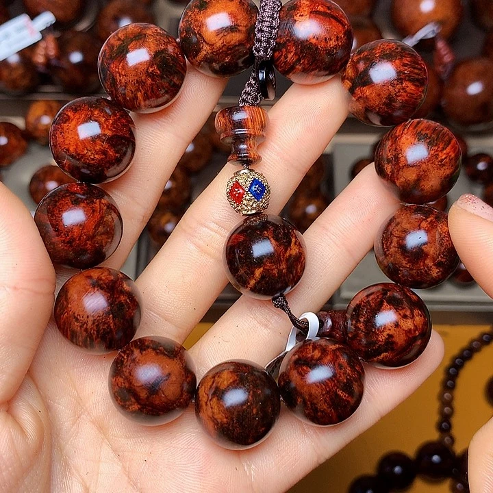 花梨木类手串/手链黄花梨风化料老挝花梨土埋料1.8