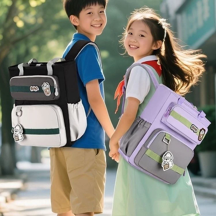 小学生补习袋防水轻便美术文具收纳书包男女通用