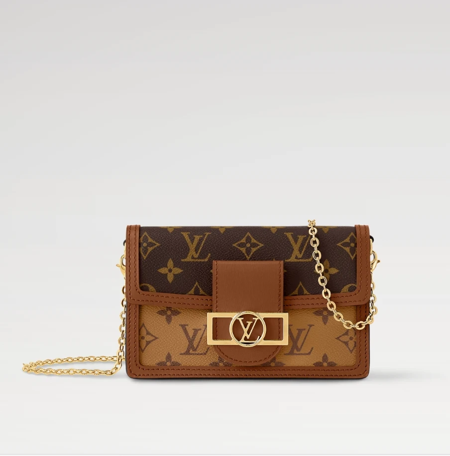 99新 LouisVuitton/路易威登 秀婷老花达芙妮woc链条单肩包