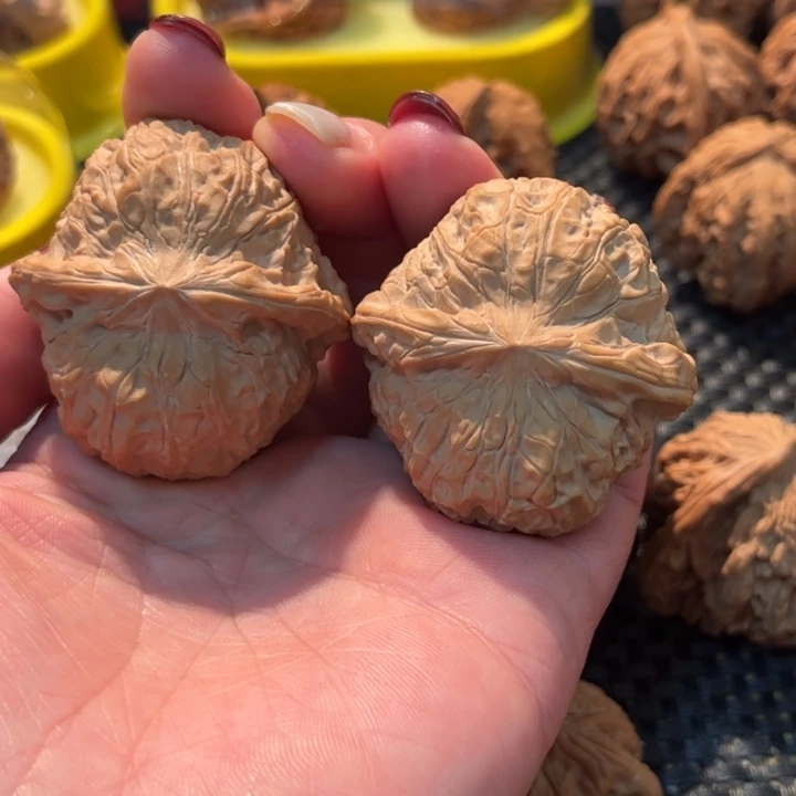 䖝***二把件文玩核桃南瓜墩