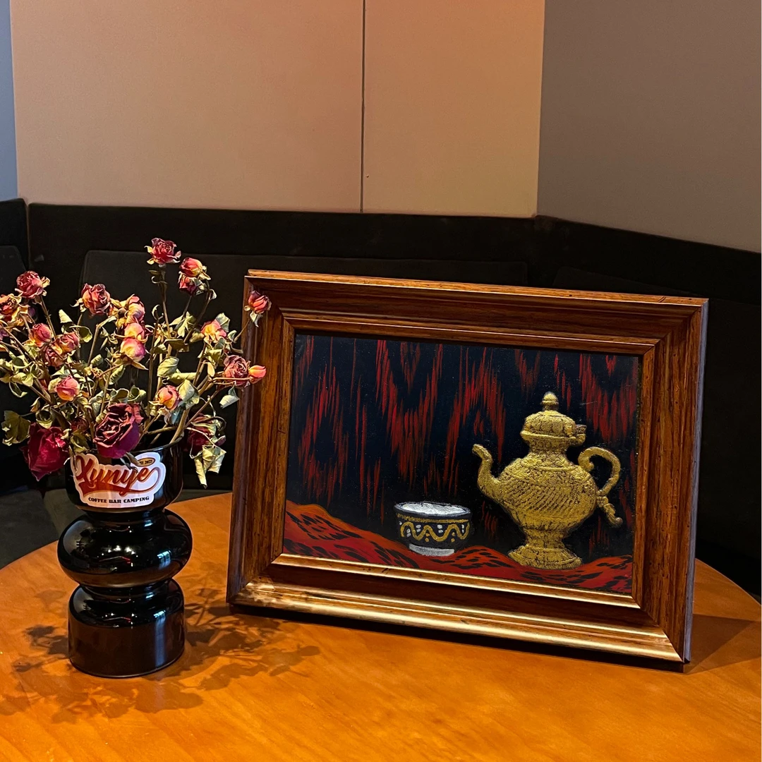 NAFIS 沙粒画 30*40cm 餐厅装饰画 卧室摆件 手工立体 新疆礼物