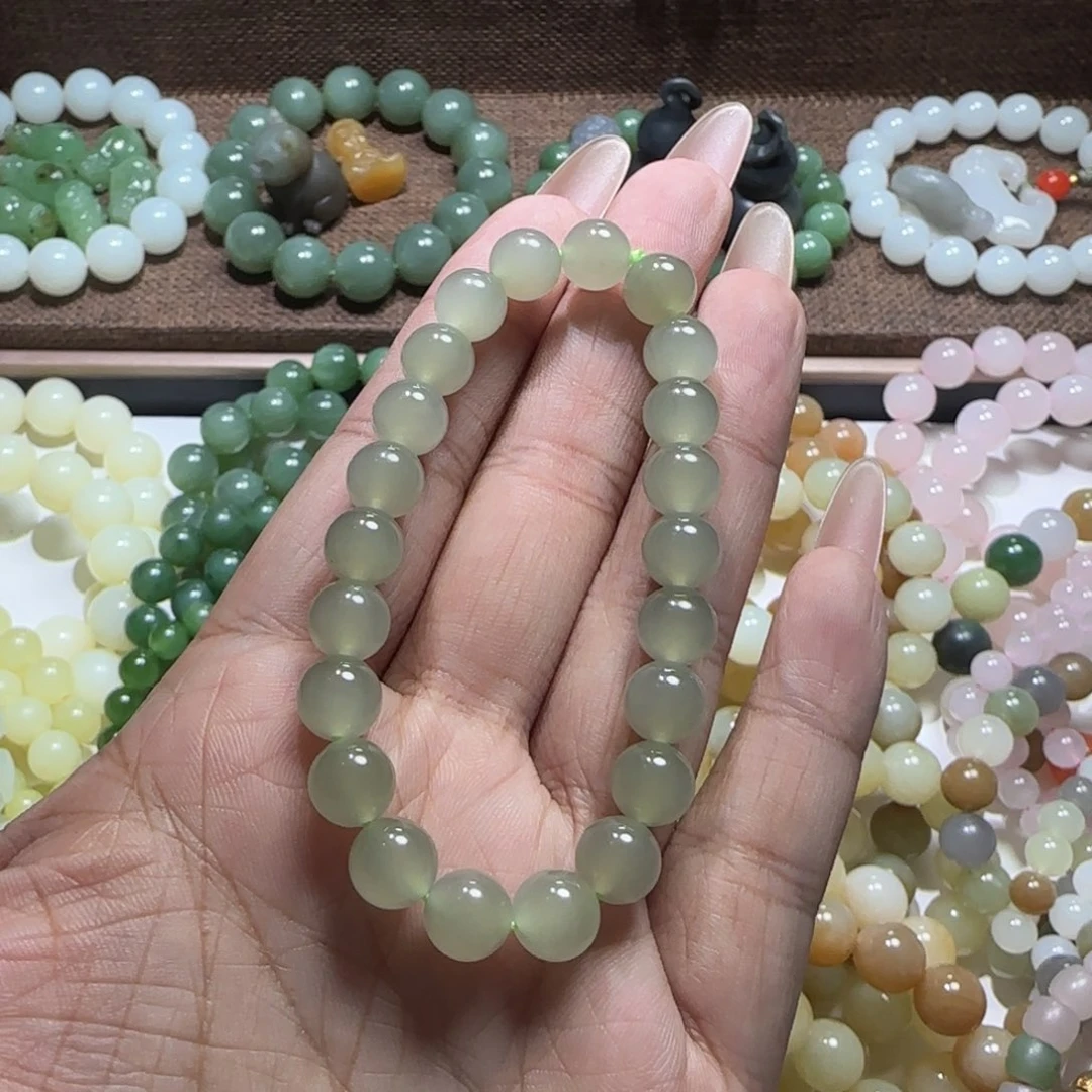 和田玉未镶嵌手链