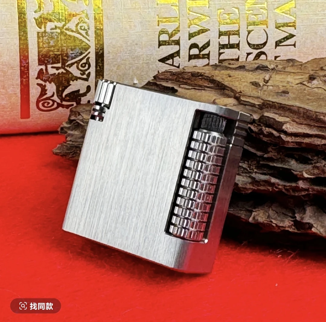 圣哥手工打火机-钛合金小方砖 抬臂 TC4钛合金 煤油打火机
