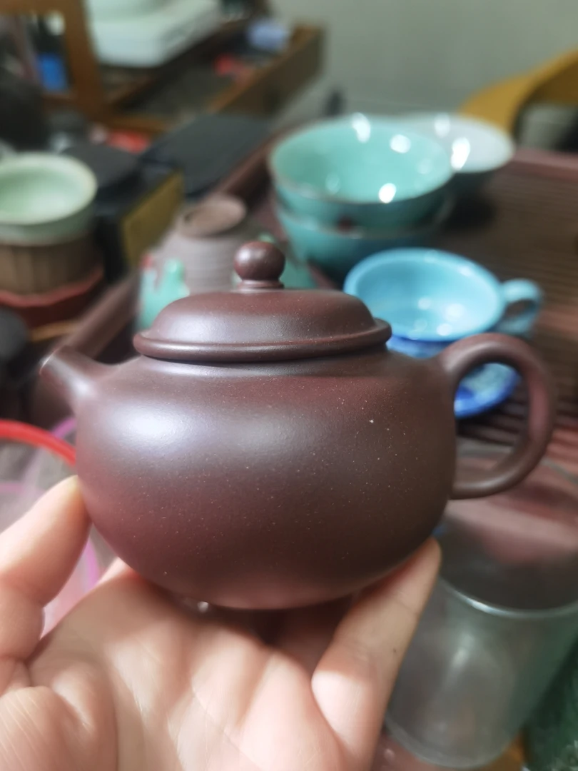 原矿紫泥匏尊容量二百左右