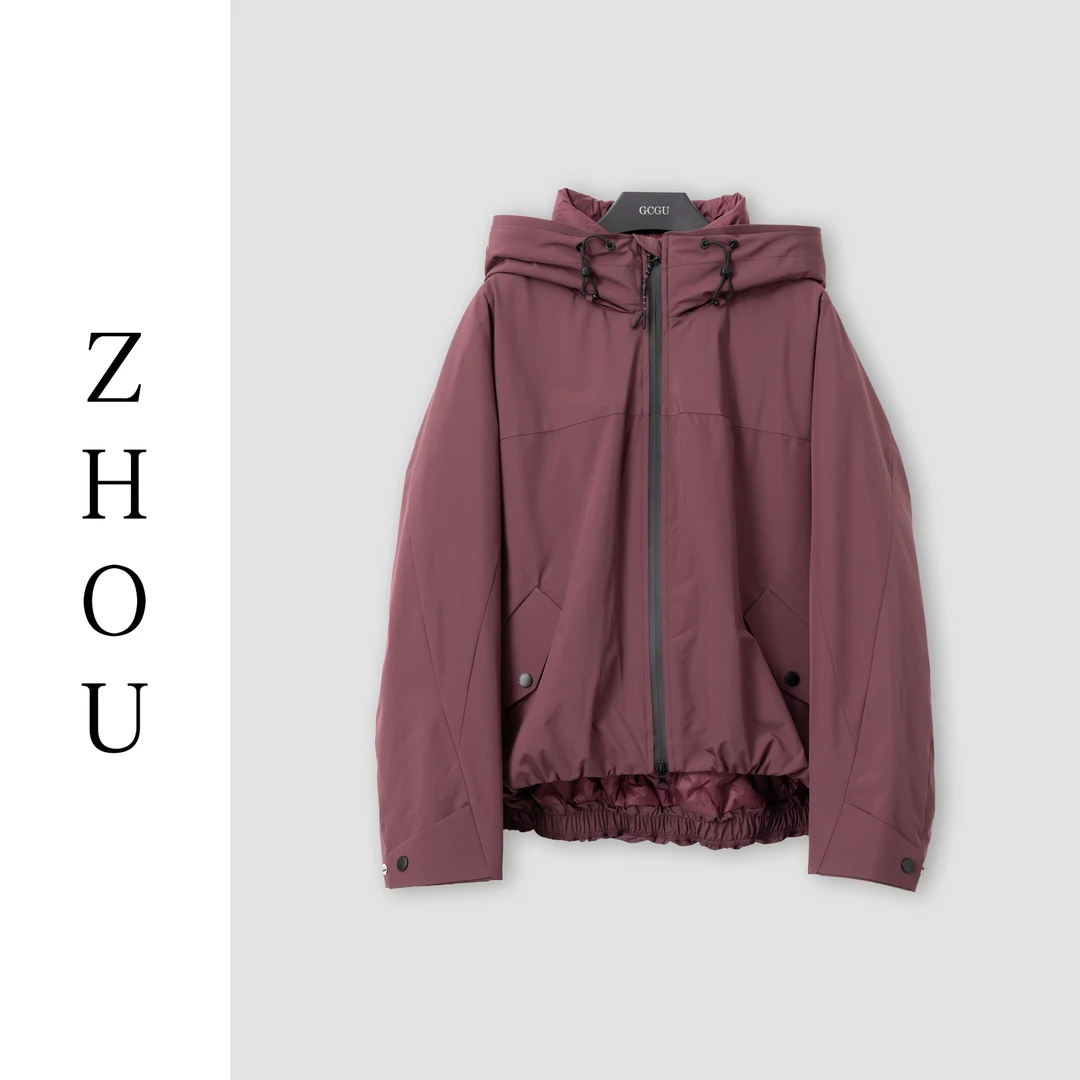 （周哥甄选）紫红色羽绒外套-31257