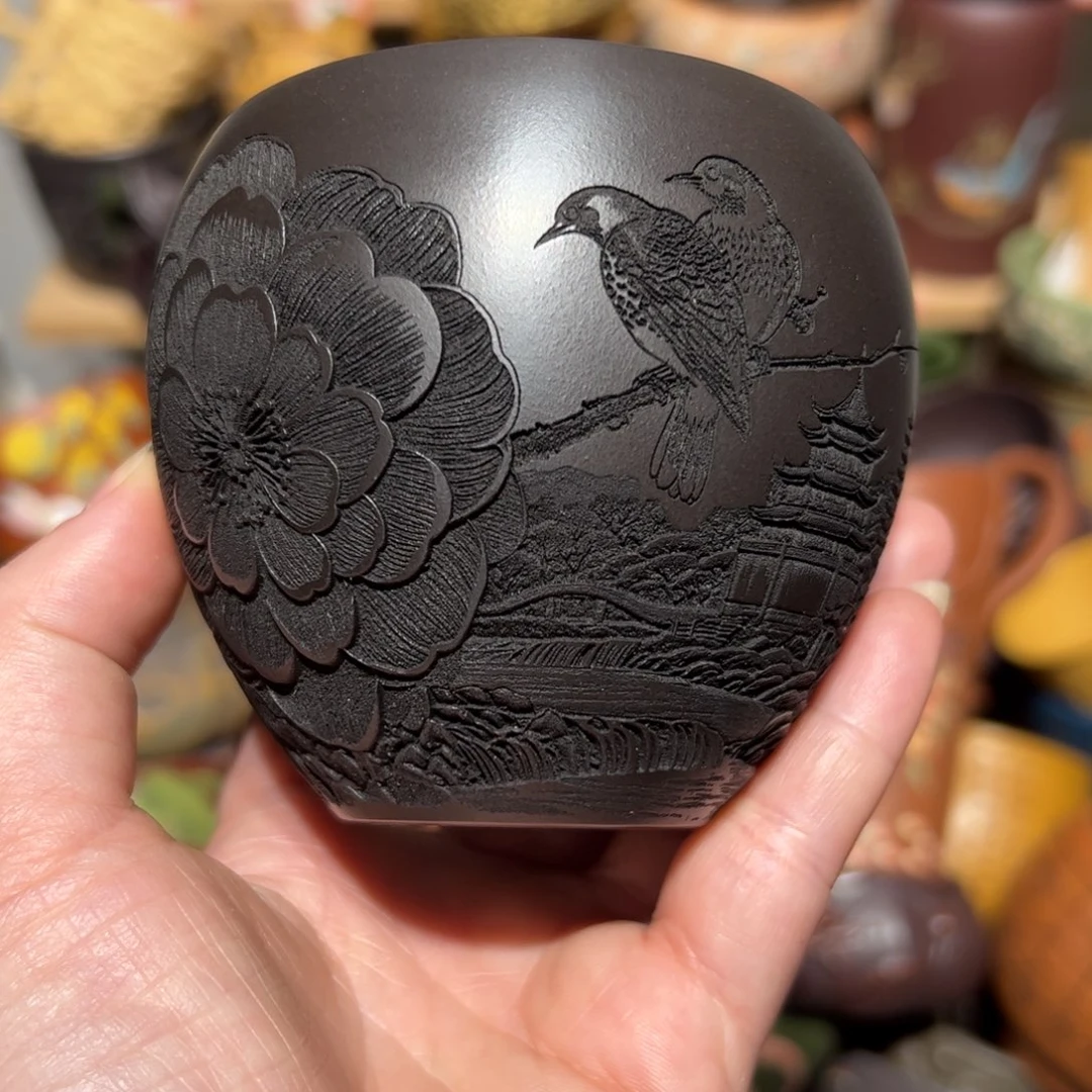 紫砂茶杯宜兴紫砂主人杯