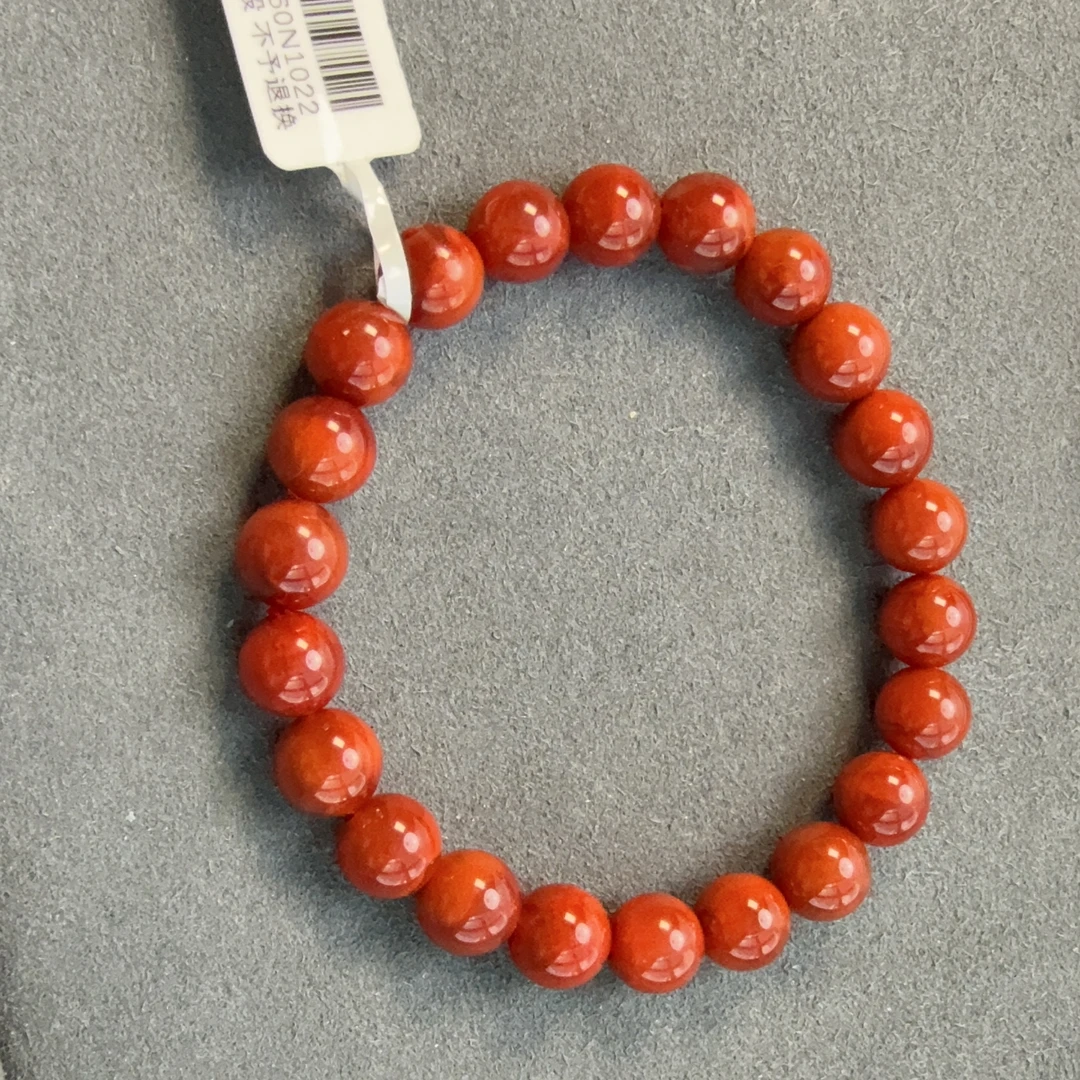 精品南红玛瑙圆珠手串8.5-9mm