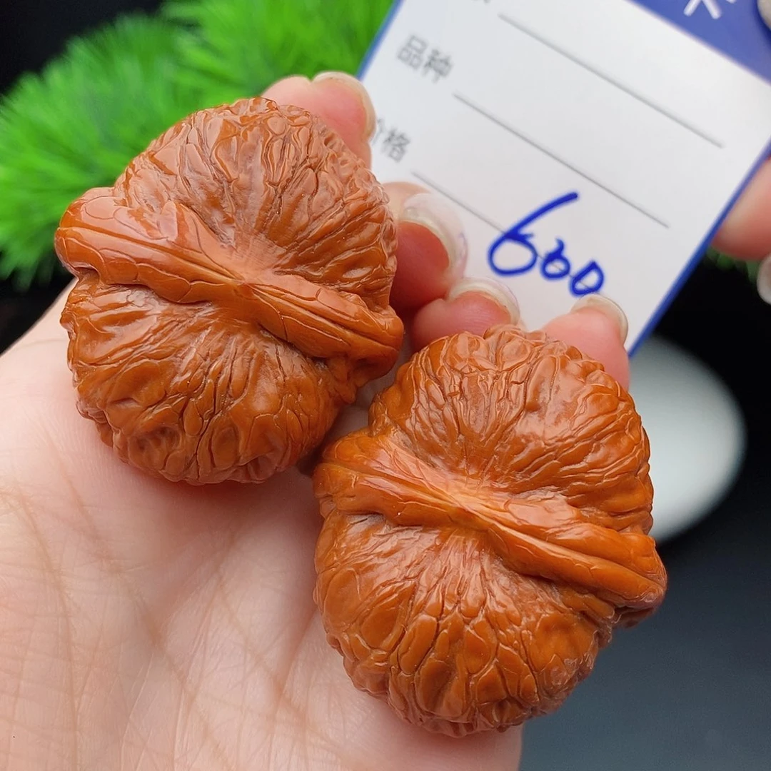 文玩核桃把件40元宝600