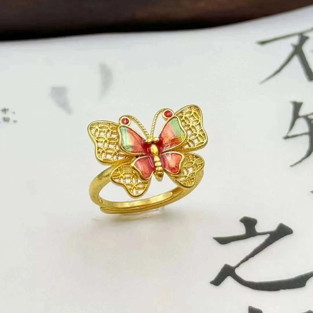 铜合金戒指 BIBI【七彩蝴蝶】戒指J007