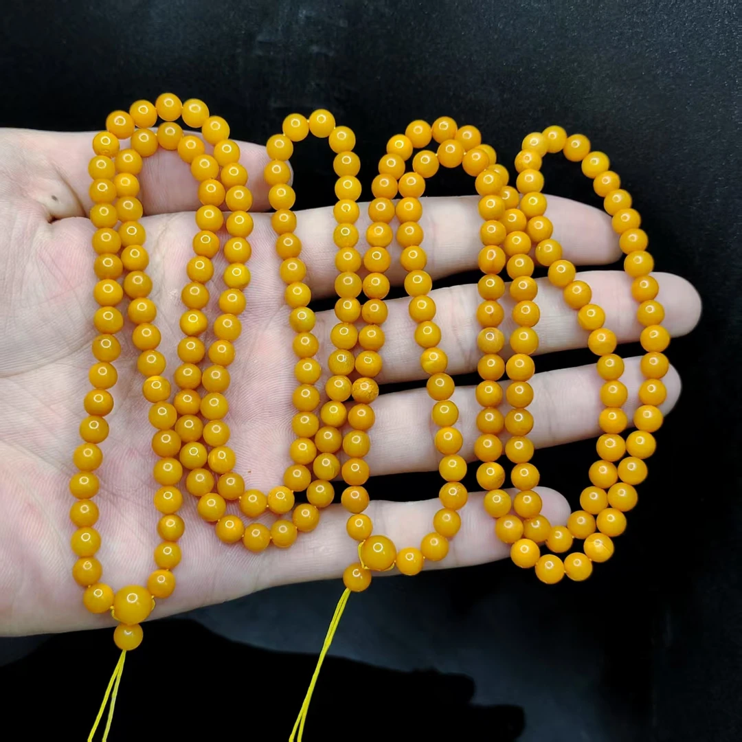 【康康严选】蜜蜡毛衣链MS7【多样性发其一】约5mm+