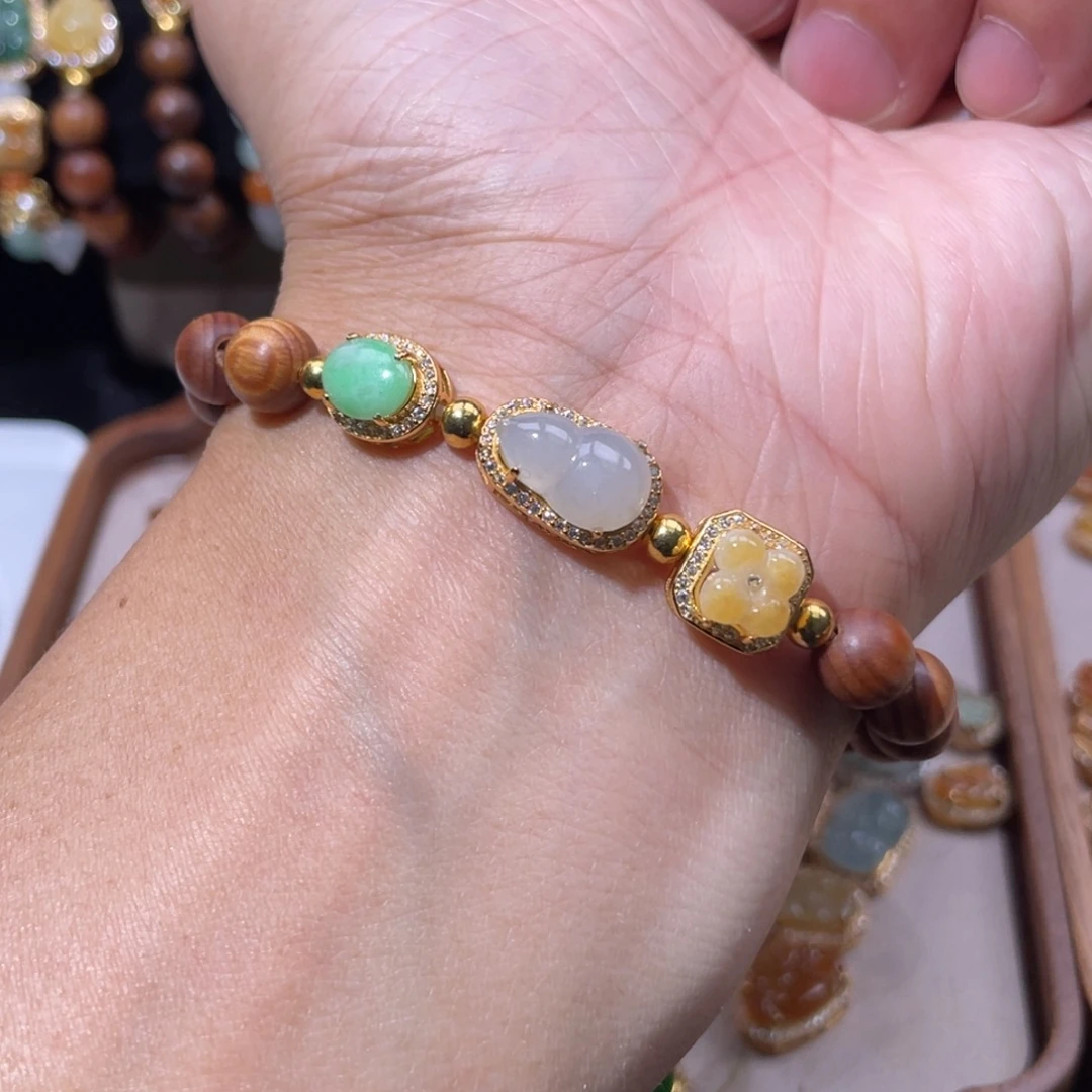 翡翠银S925镶嵌颈饰