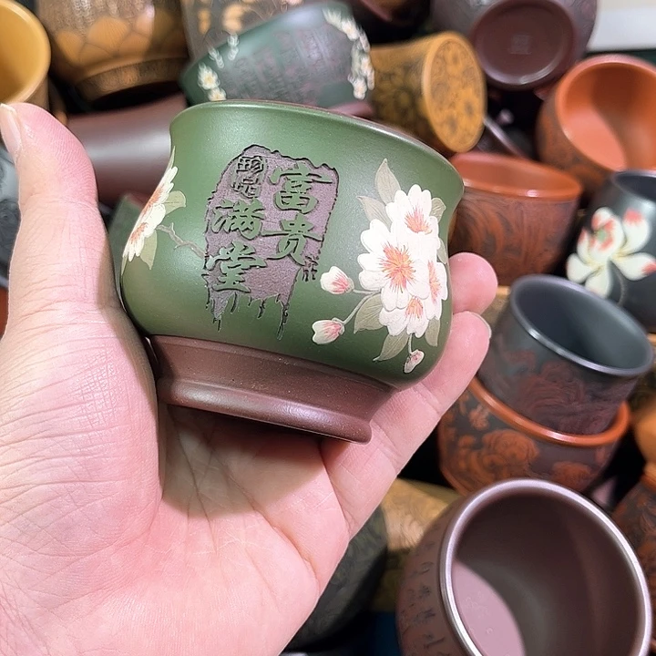 茶杯紫砂全手工紫砂主人杯