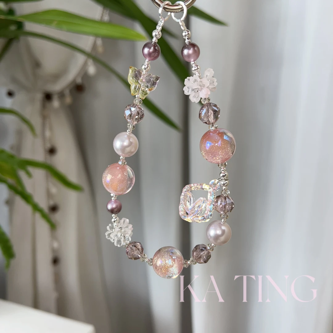 挂绳挂脖手腕款新款斜挎卡庭手机挂件/尤米原创设计链    354