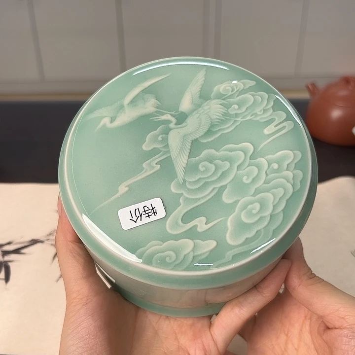 龙泉云间青瓷小米茶器