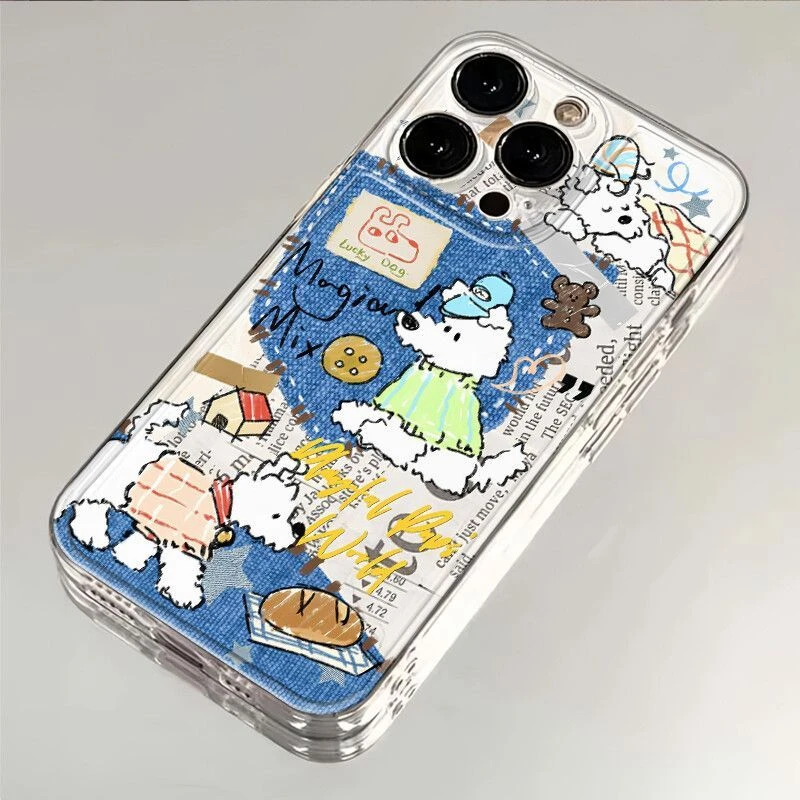 风情狗乐园适用iphone16苹果15手机壳小米OPPO华为VIVO荣耀一加