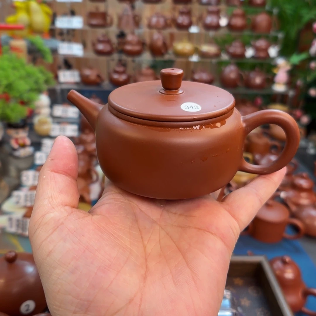 茶壶朱泥朱泥茶壶微瑕160c