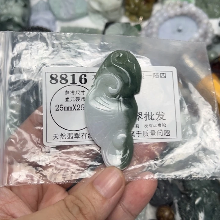 翡翠未镶嵌吊坠(不含链)8816