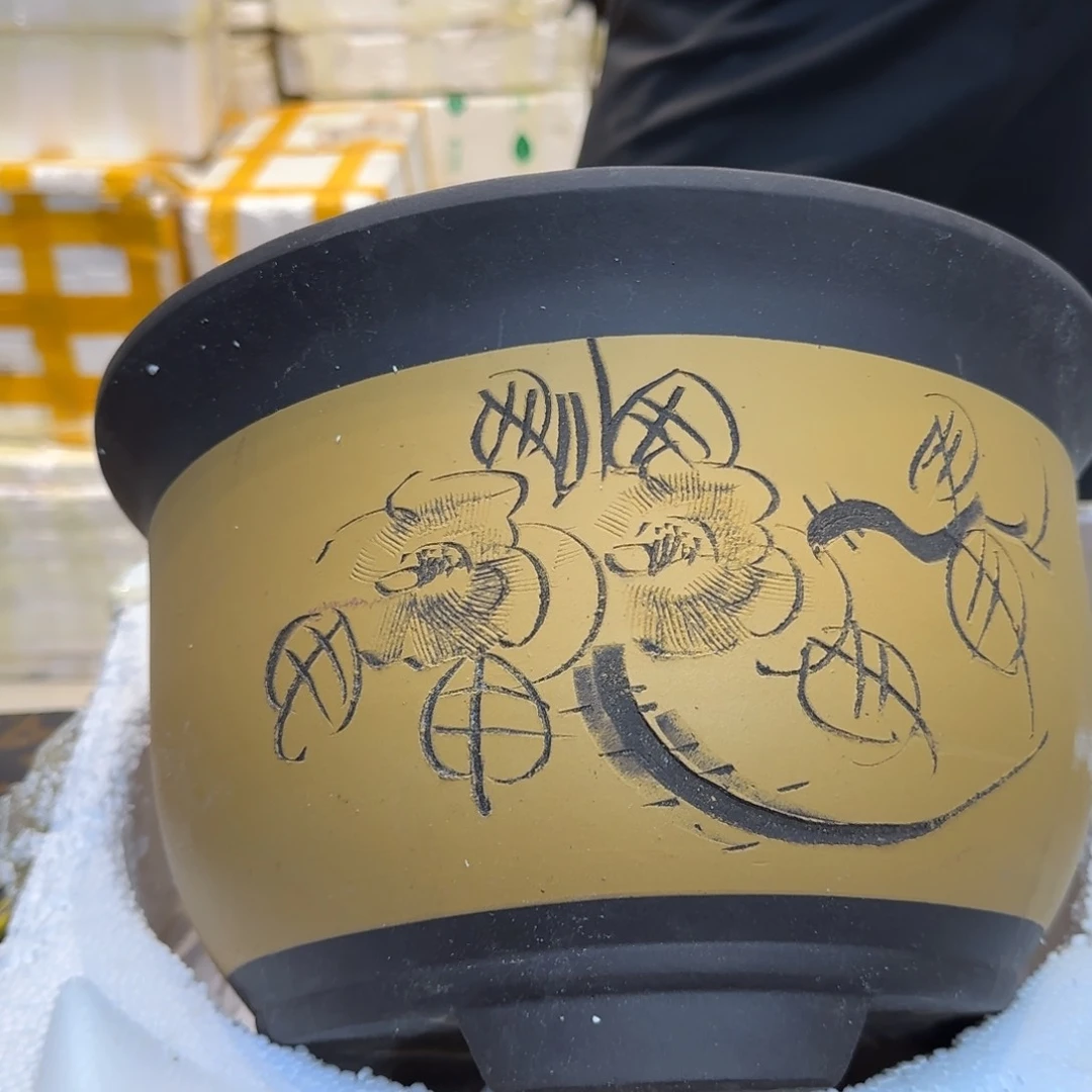 紫砂花盆口径33厘米