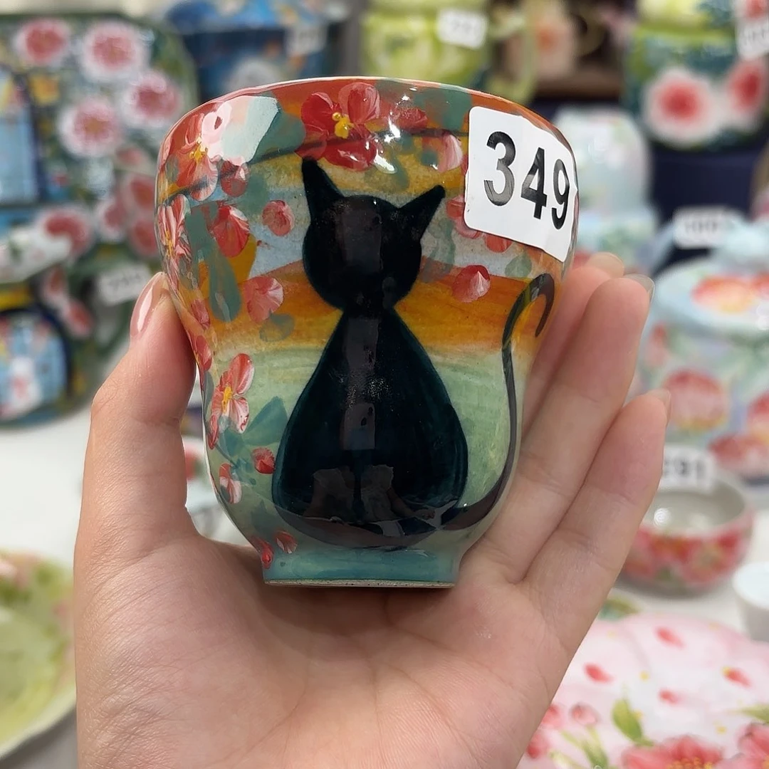 景德镇手绘高温釉下彩陶瓷茶具