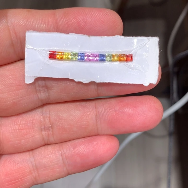 彩色蓝宝石裸石未镶嵌裸石12粒