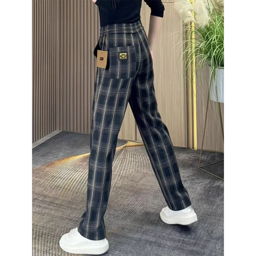 复古高腰欧洲站男士春秋季新款裤子男士秋季户外休闲裤子