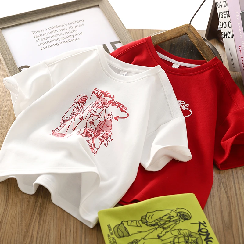 男童短袖T恤衫2025夏季新款儿童薄款卡通时尚帅气男孩半袖体恤潮