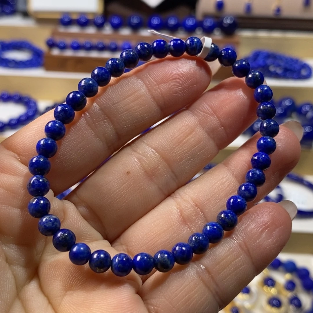 青金石未镶嵌手串5.3m