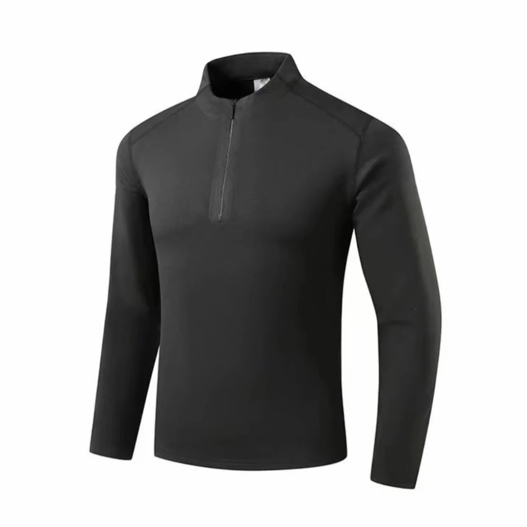 秋冬加绒男女同款半拉链