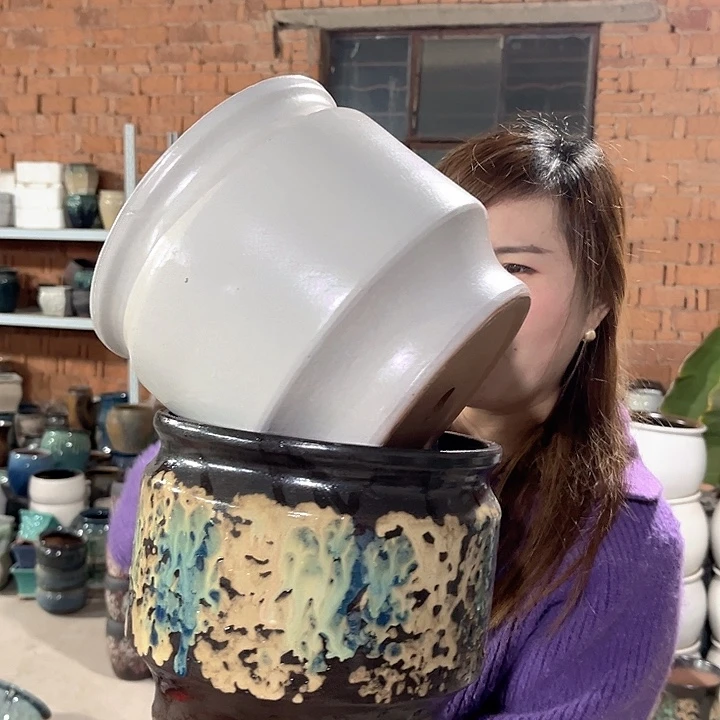 正品口21高18花盆