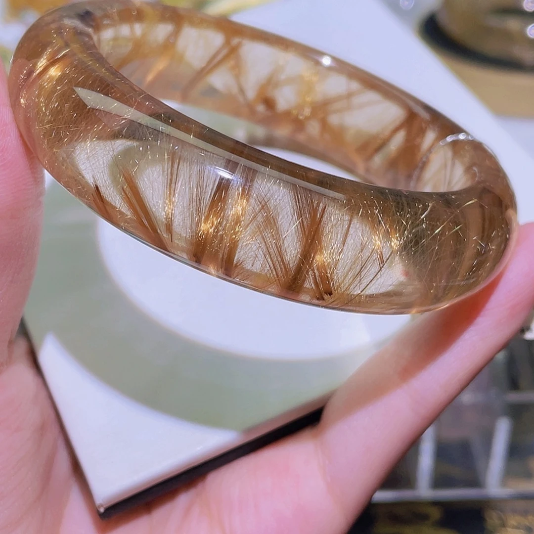 未镶嵌手镯水晶传承级狐尾发晶