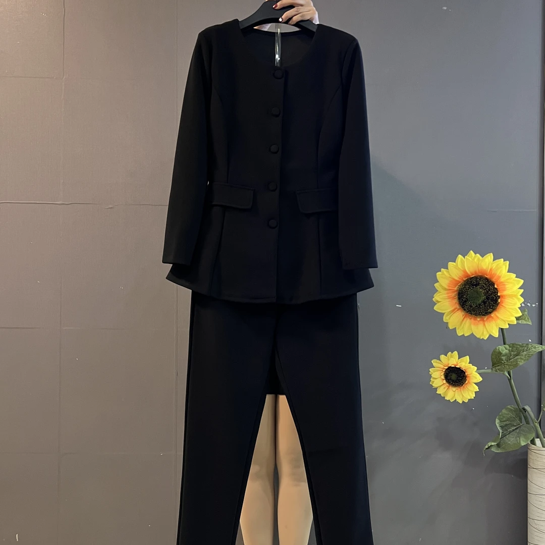早春新款法式高级感时尚收腰显瘦气质两件套套装