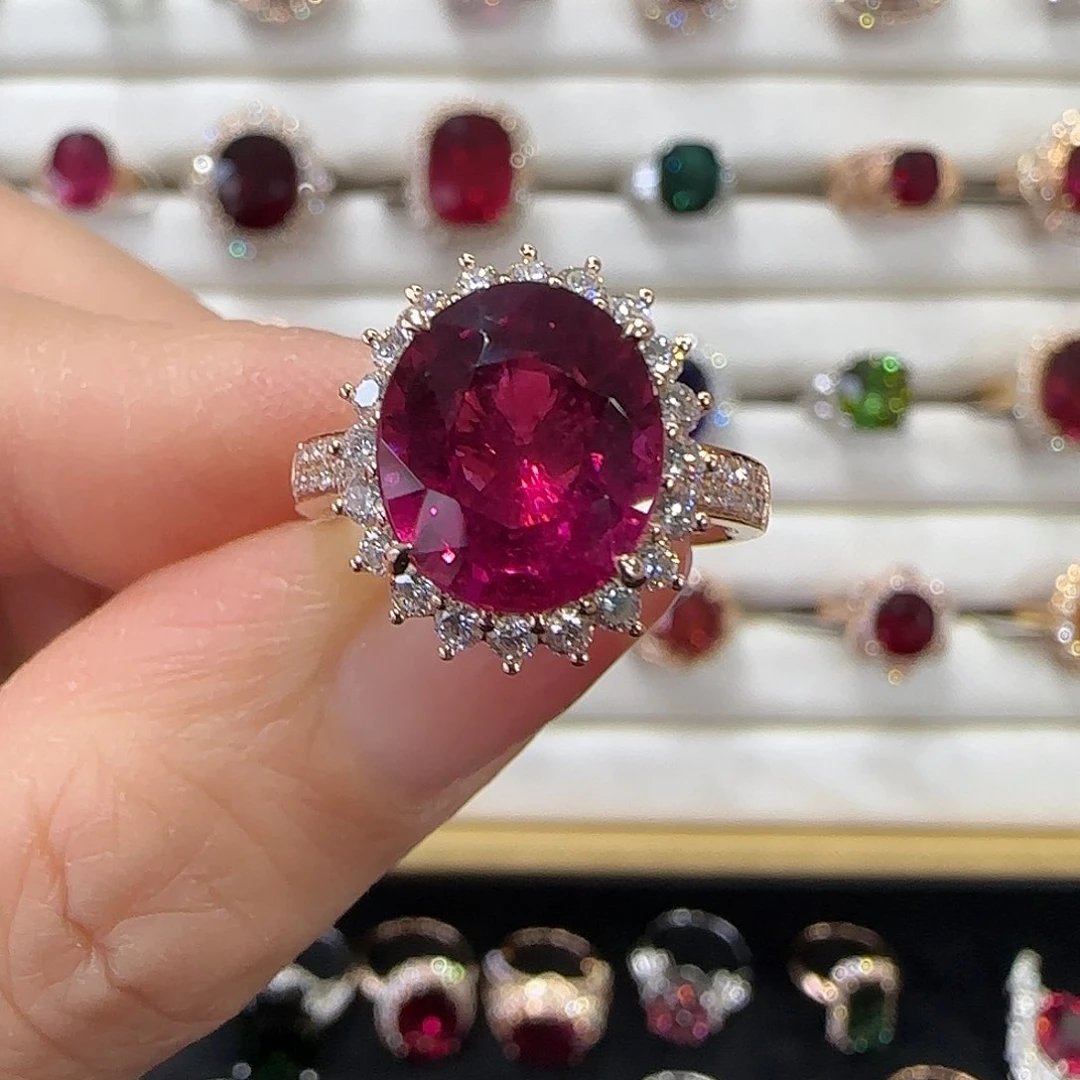 碧玺戒指18K金镶嵌4.67c t