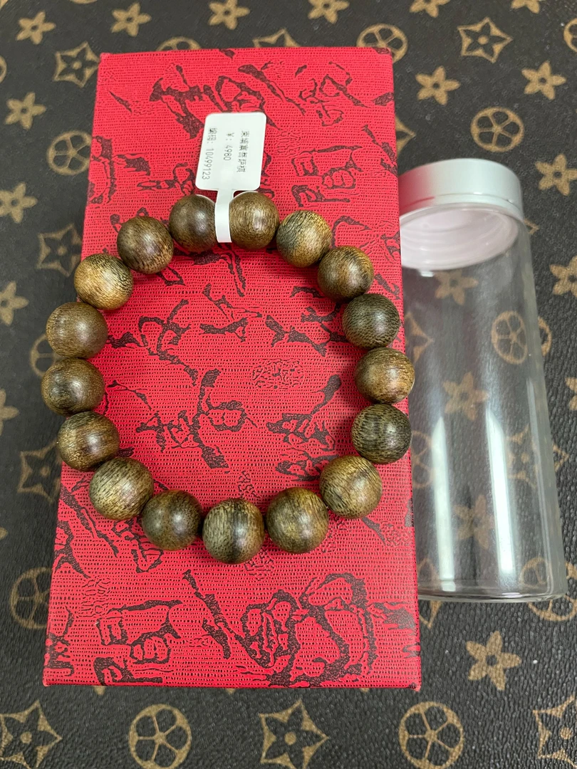 富森红土红土奇楠沉香1.2圆珠沉水级