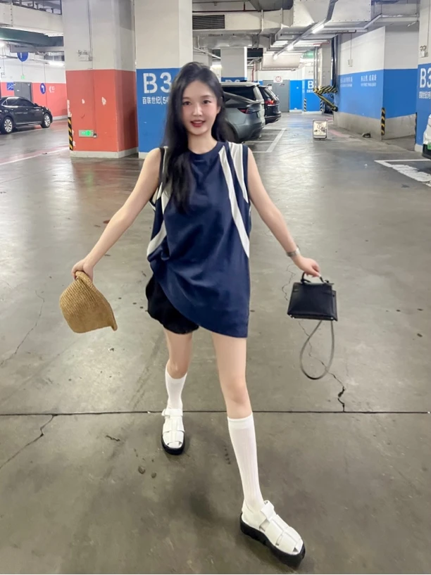 ANNAMOOER•设计师品牌撞色背心AM73B11