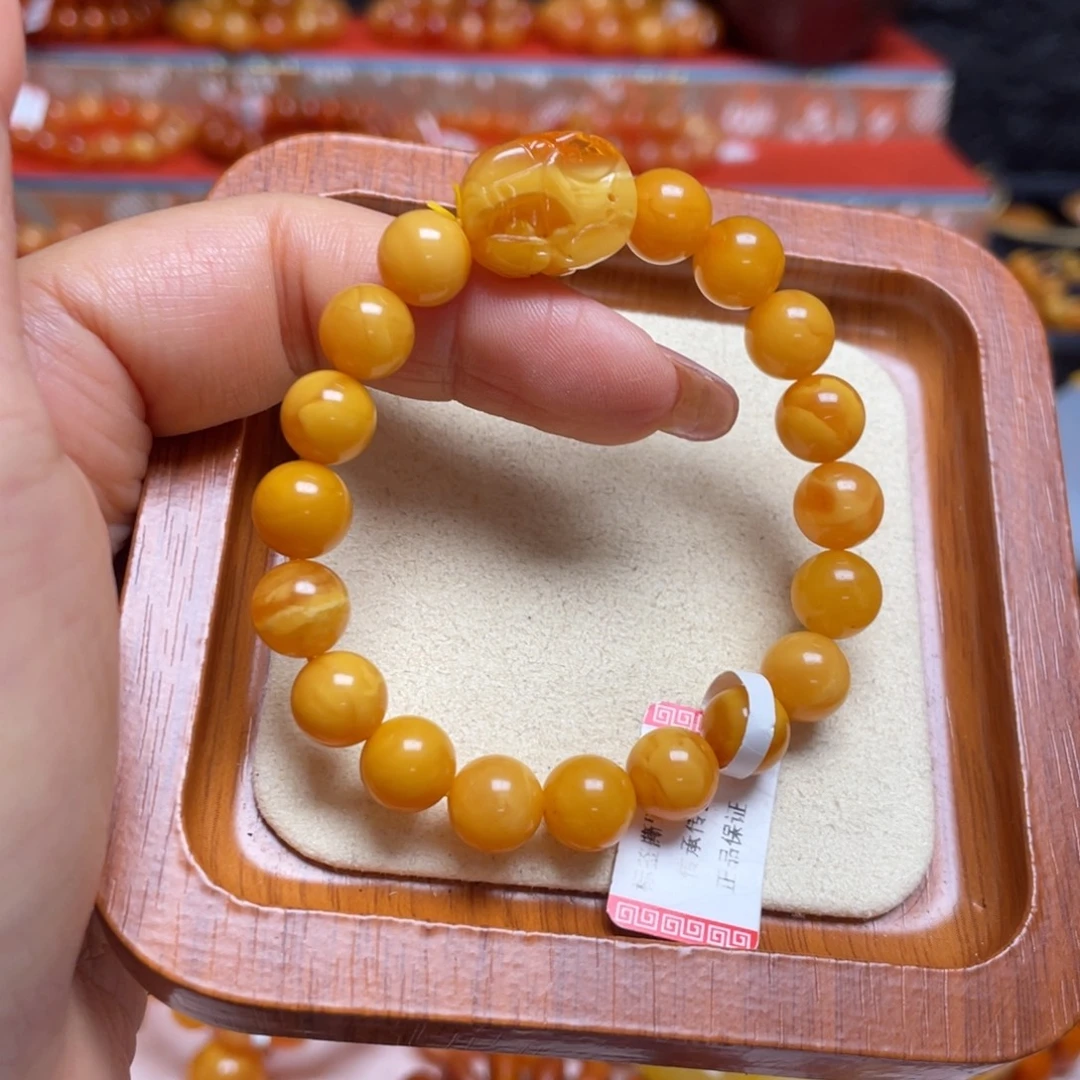 手链蜜蜡未镶嵌手串
